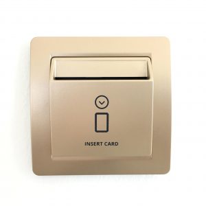 Schalter fur Energieeinsparung-kartenhalter-gold