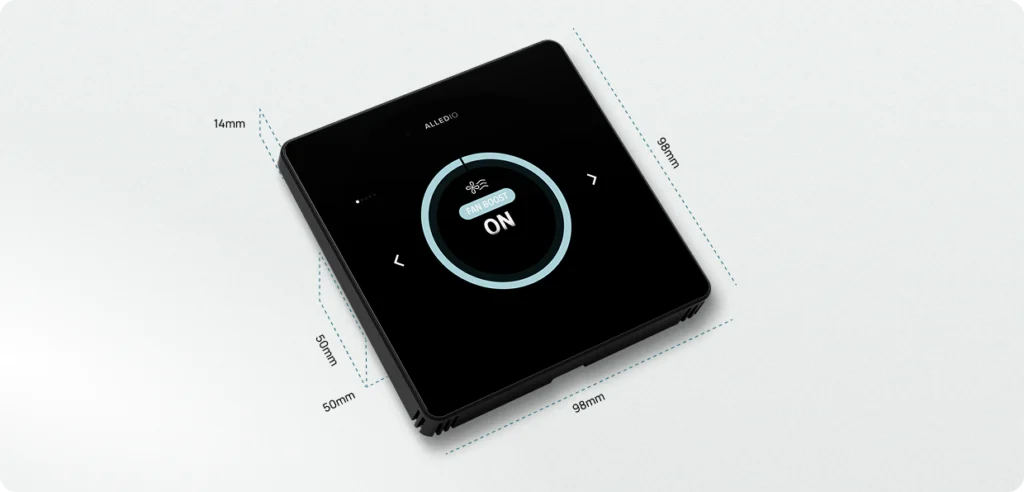Alledio OEM Modbus Thermostat Maße