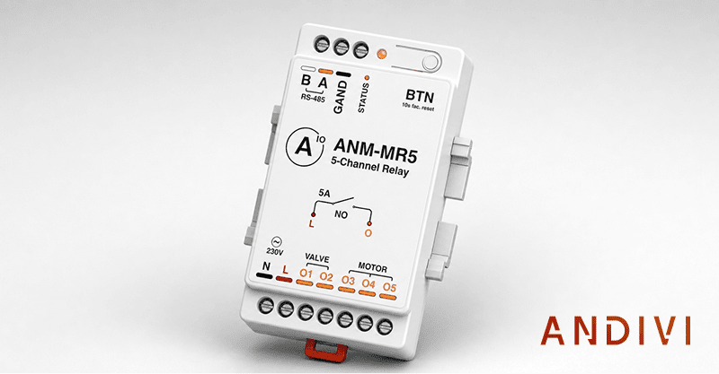 Relay Extender Modbus MR5 - Alledio OEM - by Andivi