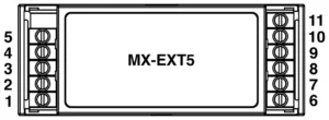 Alledio MX-EXT5 Klemmenbelegung